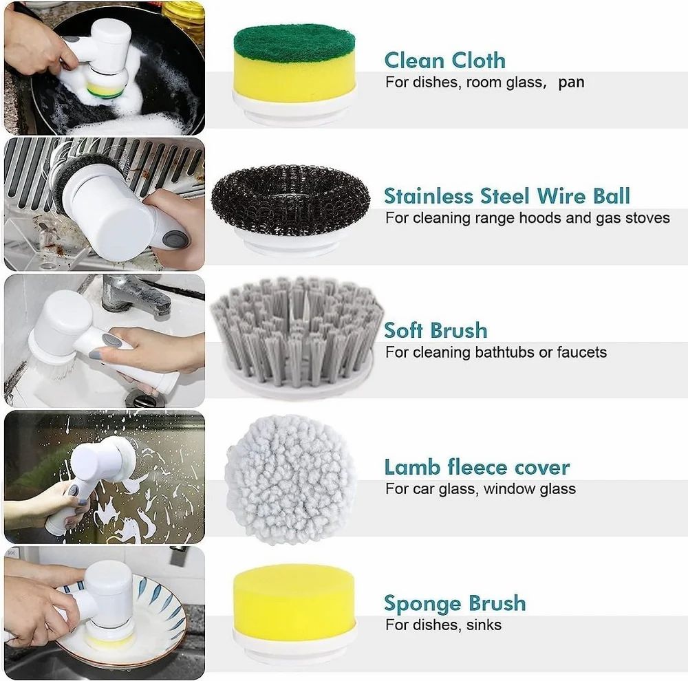 5 IN 1 MAGIC BRUSH Microfibre Wet and Dry Brush