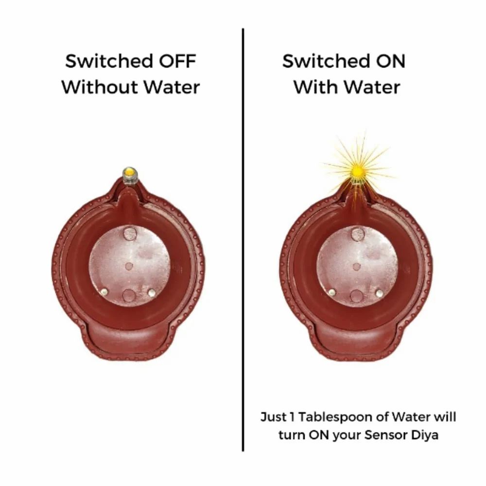 Plastic Diwali Water Sensor Diya
