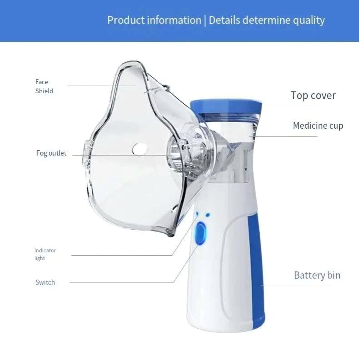 Portable Mesh Nebulizer Rechargeable Machine