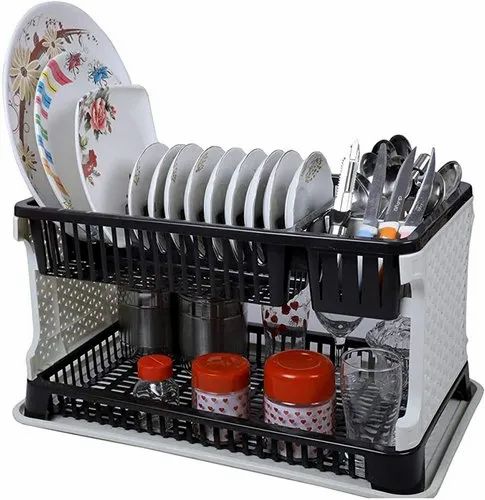 Dish Drainer Kitchen Rack Plastic