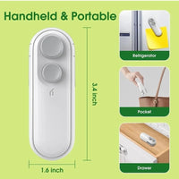 Portable Mini Sealing Machine 2 in 1 USB Rechargeable Magnetic Bag Sealer Heat Seal with Cutter