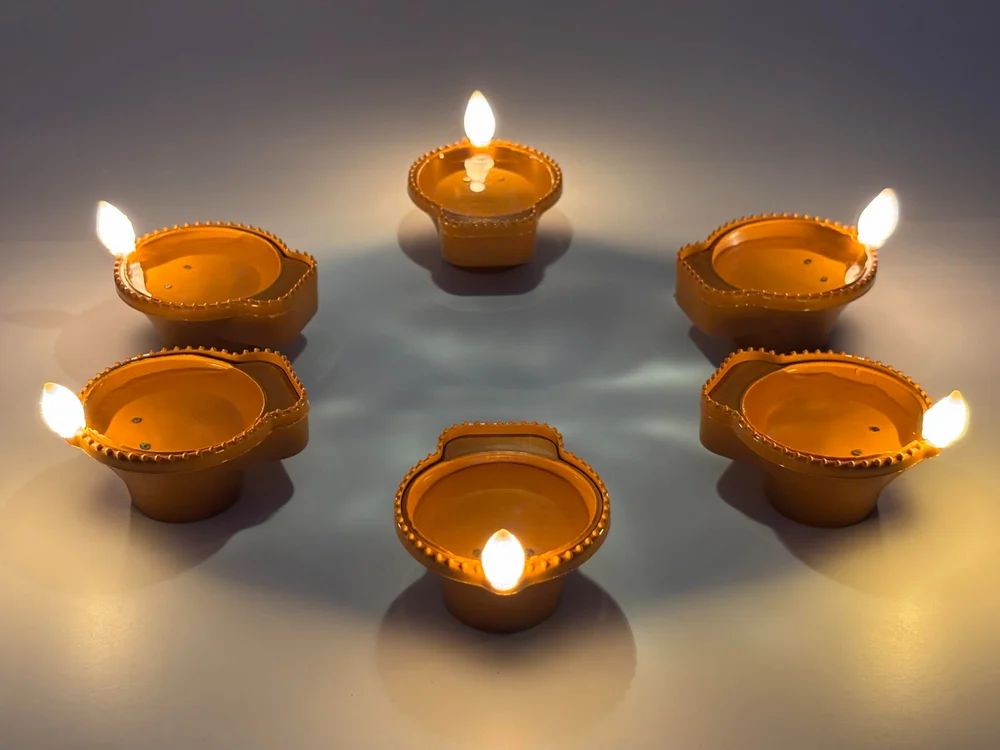 Plastic Diwali Water Sensor Diya
